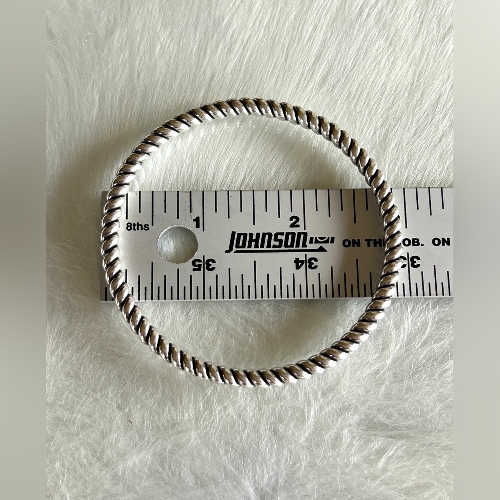 Silpada 925 Sterling Silver Solid Twisted Rope Ba… - image 4